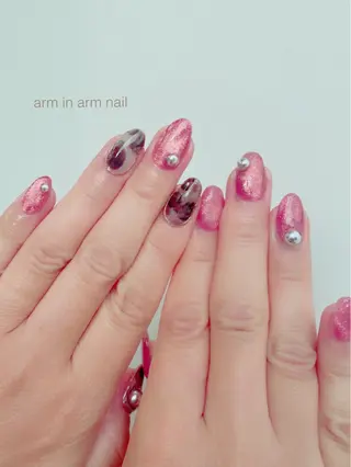 ネイル arm in arm ︎✿Yamamotoのマツエク・マツパデザイン