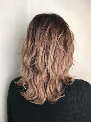 セミロング カラー ✨韓国風カット/艶髪 カラー✨yumeのヘアスタイル