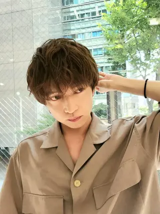 カラー パーマ メンズ 髪質改善 川島　広大のヘアスタイル