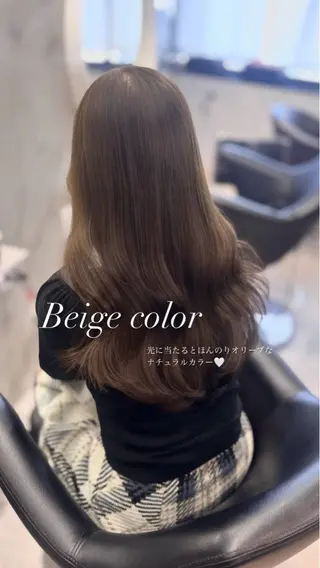 ロング mareka/顔周り /透明感カラー🤍のヘアスタイル