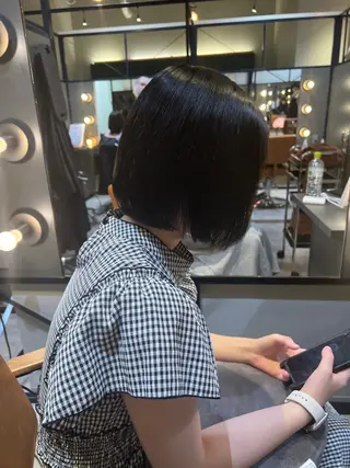 ショート カラー 髪質改善ストレート Kantaのヘアスタイル