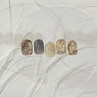 ネイル ニュアンスネイル🧡 rionaのネイルデザイン