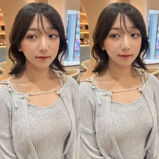 ミディアム 🌈韓国レイヤー🌈 銀座　KANAのヘアスタイル