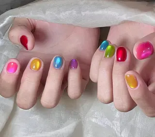 ネイル ビルドアップ ビューティー　リリのネイルデザイン