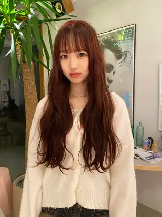 カラー 柏端 愛梨のヘアスタイル