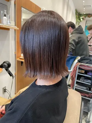 切りっぱなしボブ/ 蒲生四丁目/伊藤瑠唯のヘアスタイル