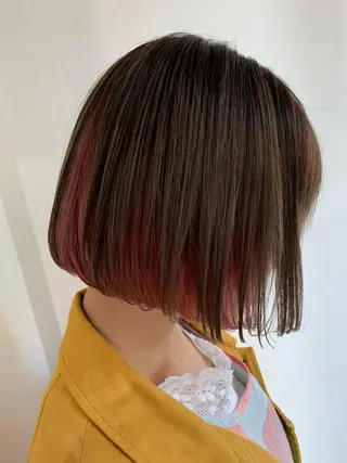 ショート カラー 家田 竜のヘアスタイル