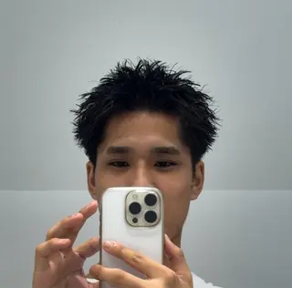 パーマ メンズ SALOWIN梅田茶屋町North店所属・岡田/メンズ特化/パ ーマ&ショートのプロのヘアスタイル