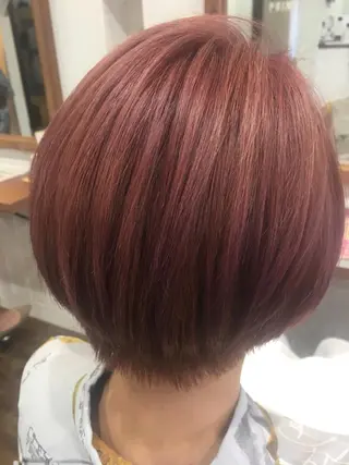 カラー ブリーチ毛縮毛矯正 👑山口のヘアスタイル