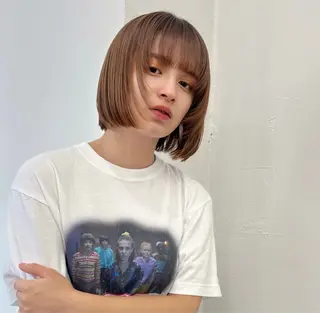 ショート casi所属・ボブパーマ🥣KON コンナツミのヘアスタイル