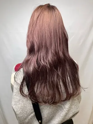ロング カラー 松尾 乾伸のヘアスタイル