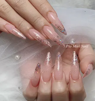 ネイル HANA 長さだしのネイルデザイン