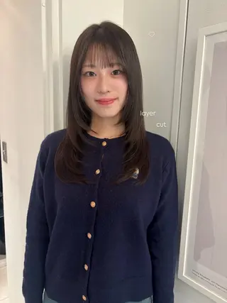 セミロング カラー riria/ボブ /ブラウンカラー🎀のヘアスタイル