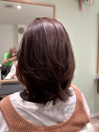 ミディアム ase.糸島店所属・ase.糸島店 MAIのヘアスタイル