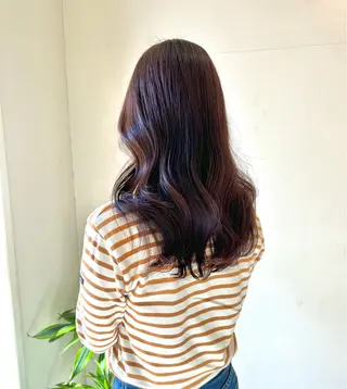 ロング カラー 野島 正子のヘアスタイル