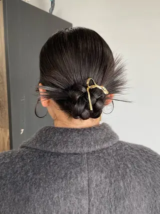 ミディアム ヘアアレンジ メンズモテパーマ💙 fuwaのヘアスタイル