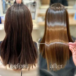 ロング 韓国レイヤー 暖色カラー/さくらのヘアスタイル