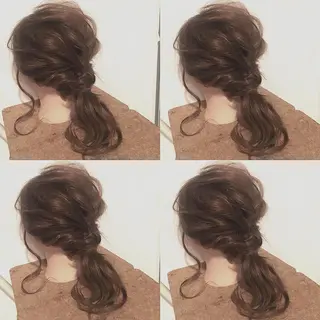 セミロング ヘアアレンジ hair salon Ranun髪質改善のヘアスタイル