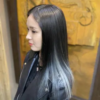 ロング カラー fuwat所属・秋葉原でカラーする なら🐉ちぇーたんのヘアスタイル