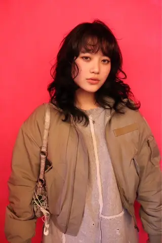 セミロング カラー ヘアアレンジ @kyoniyy KYONIのヘアスタイル