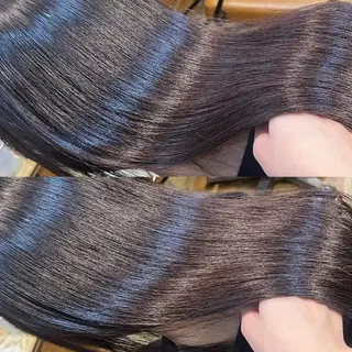 ロング カラー 👑髪質改善wカラー /ハイトーン/アユカのヘアスタイル