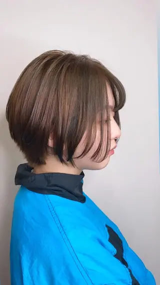 ショート カラー ヘアアレンジ アイラッシュ/美容室 個室/瀬戸 一菜のヘアスタイル