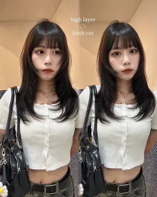 ミディアム mi yuのヘアスタイル