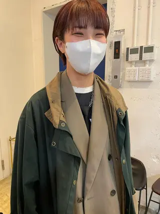 ショート カラー レイヤー／似合わせ TAKUYAのヘアスタイル