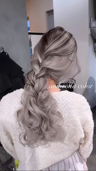 ロング カラー 💜ハイトーン💛 マジカルかいちゃんのヘアスタイル