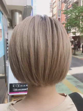 ショート カラー MUSASHI ブリーチカラー◎のヘアスタイル