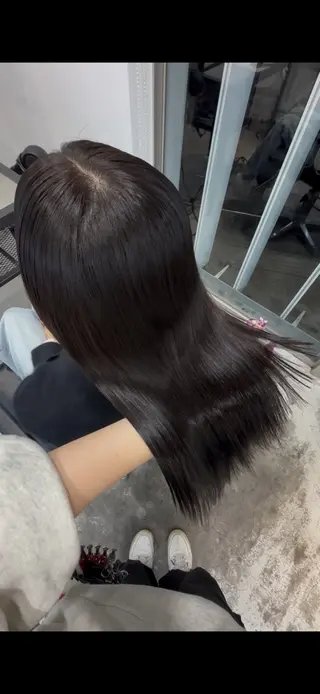 ミディアム カラー ダメージレス艶カラー MISAKI🦋のヘアスタイル