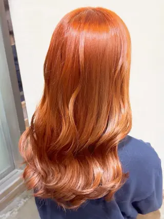 セミロング カラー 透明感color ハイトーン✨みくりのヘアスタイル