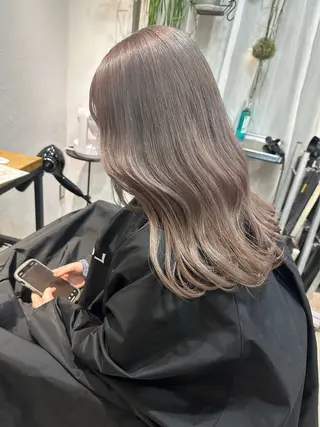 セミロング カラー 縮毛矯正/カラー ✨️Mariamuのヘアスタイル