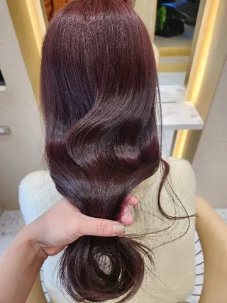 ロング カラー あかね☆ヘアアレンジ /ボブ/縮毛矯正のヘアスタイル