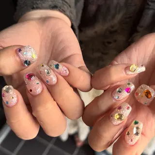 ミディアム 小川 柚香のネイルデザイン