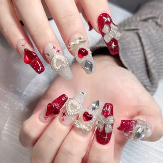 ネイル 長いだし/スカルプ/ パラシェルN.oneのネイルデザイン