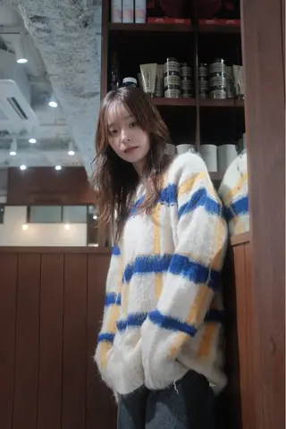 セミロング カラー ヘアアレンジ opus 店長大和 レイヤー/赤み消しのヘアスタイル