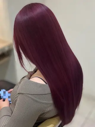 ロング カラー ツダ ミウのヘアスタイル