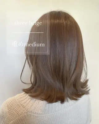 ミディアム カラー topstylist 芳賀みなみのヘアスタイル