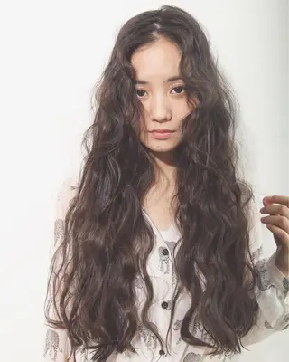 ロング 店長/mao/ 前髪/顔周りカットのヘアスタイル