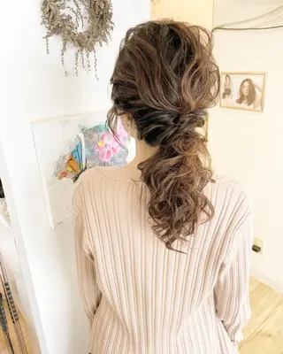 ミディアム カラー grand juteのヘアスタイル