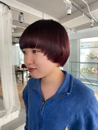 ショート カラー chiharu ボブ/レイヤーのヘアスタイル