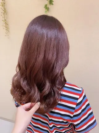 ミディアム カラー シャドールーツ美容師 篠原康太のヘアスタイル