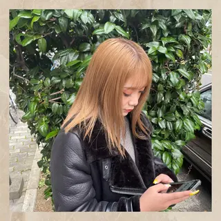 ミディアム ワンホンヘア ケラチン/Kaitoのヘアスタイル