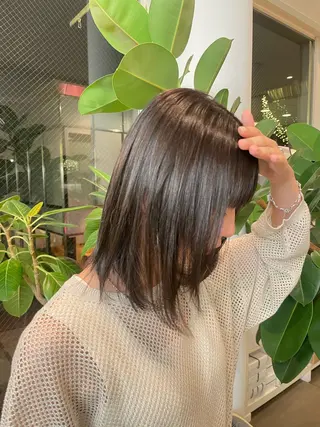 ミディアム riko表参道/ ボブ/アンニュイヘアのヘアスタイル