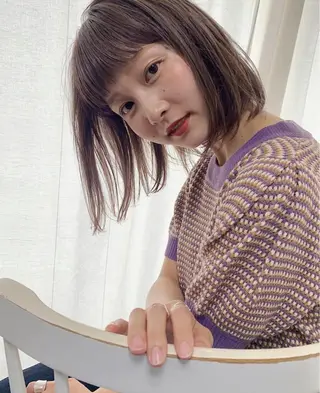 セミロング カラー パーマ ヘアアレンジ メンズ キッズ ネイル マツエク・マツパ 古賀 侑磨のヘアスタイル