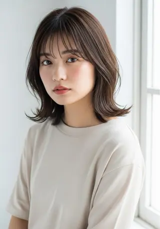 ミディアム 🫧似合わせショート ゴヤ🫧のヘアスタイル