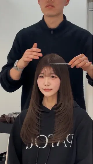 ロング 成田 流風のヘアスタイル