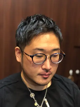 ショート hiroginza新橋銀座口店モデル専用所属・岩間 佳祐のヘアスタイル