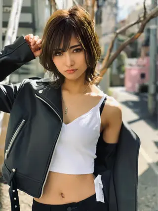 ショート カラー 🉐レイヤー/塩見 弘樹🉐渋谷のヘアスタイル